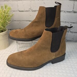 ANTHROPOLOGIE BROWN SUEDE CHUKKA BOOTS ANKLE WOMENS SIZE EURO 39
